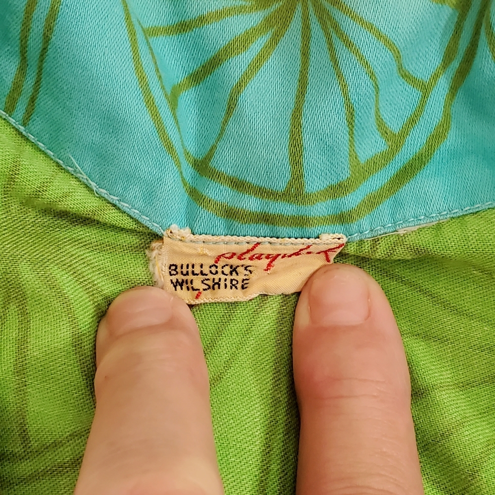 VINTAGE Playdeck Bullocks Wilshire fruit slice graphics Small EUC Tropical retro - Picture 8 of 8